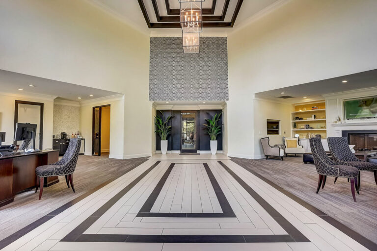 Elizabeth Station apartments modern leasing office.